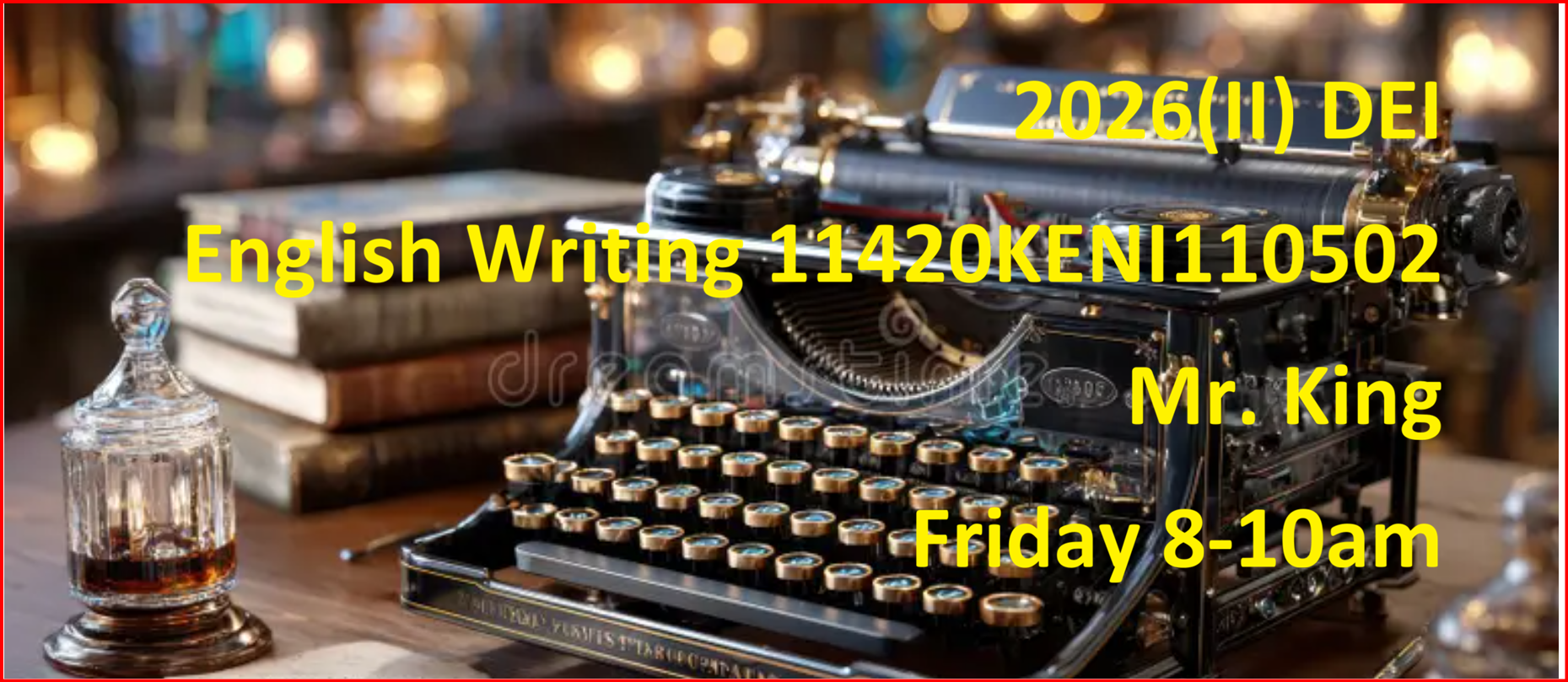 011420KENI110502 英文寫作English Writing (金祖詠) | NTHU eLearn